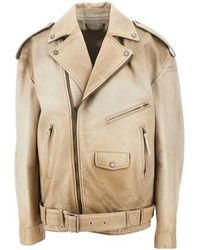 Golden Goose - 'Phoebe' Oversized Leather Jacket - Lyst