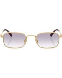 Miu Miu - Eyewear Rectangle-Frame Sunglasses - Lyst