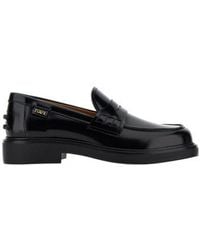 Tod's - Logo Plaque Slip-On Loafers - Lyst