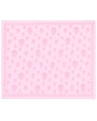 McQueen - Classic Skull Silk Scarf - Lyst