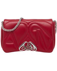McQueen - The Seal Logo Plaque Small Shoulder Bag - Lyst