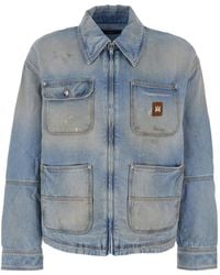 Amiri - Lightweight Denim Work Jacket - Lyst