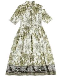 Fay - Floral Shirt Dress - Lyst