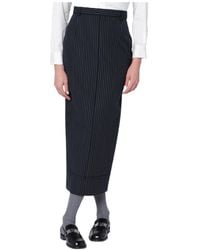 Thom Browne - Pinstripe High-Waist Skirt - Lyst