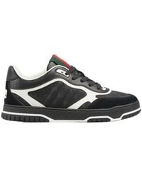 Gucci - Apos;S Re-Web Gg Supreme Canvas And Leather Sneakers - Lyst