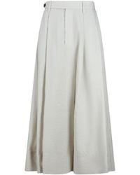 Brunello Cucinelli - Poplin Sartorial Skirt - Lyst