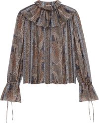 Saint Laurent - Silk Blouse - Lyst