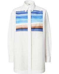 Fendi - Striped-Print Shirt - Lyst