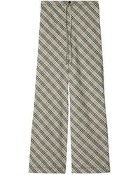 Burberry - Cotton Check Pyjama Trousers - Lyst