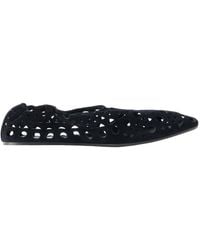 Alaïa - Vienne Openwork Suede Ballet Flats - Lyst