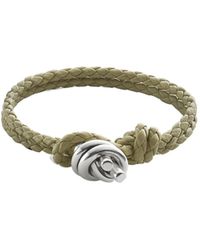 Bottega Veneta - Knot Detailed Braided Bracelet - Lyst