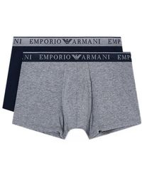 Emporio Armani - Two-Pack Of Endurance Logo Boxer Briefs - Lyst