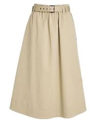 Brunello Cucinelli - Solid Color Stretch Twill Skirt - Lyst
