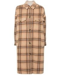 Isabel Marant - Fontizia Checked Wool Coat - Lyst