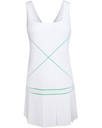 Bottega Veneta - Logo Embroidered Sleeveless Tennis Dress - Lyst