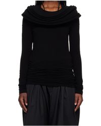 Junya Watanabe - Stretch Jersey Drape T-Shirt - Lyst