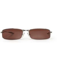 Balenciaga - Rectangular Rimless Sunglasses - Lyst