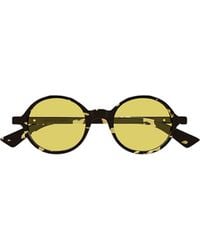 Bottega Veneta - Eyewear Round Frame Sunglasses - Lyst
