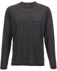 Zanone - Virgin Wool Long-Sleeve T-Shirt - Lyst