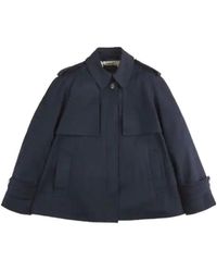 Fay - Cape-Style Short Jacket - Lyst