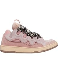 Lanvin - Chunky Lace-Up Low-Top Sneakers - Lyst