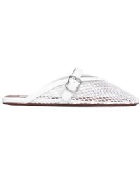 Alaïa - Alaïa Fishnet Flat Mules - Lyst