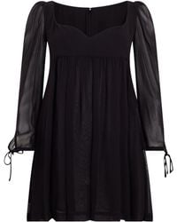 Philosophy Di Lorenzo Serafini - Sheer-Sleeve Short Dress - Lyst