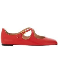 Bally - Strapped Flat Shoes - Lyst