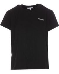 Patrizia Pepe - Logo-Print Organic Cotton T-Shirt - Lyst
