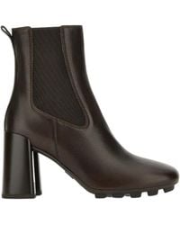 Hogan - 90Mm Block-Heel Leather Boots - Lyst