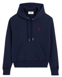 Ami Paris - Ami De Coeur Drawstring Hoodie - Lyst