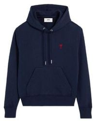 Ami Paris - Ami De Coeur Drawstring Hoodie - Lyst