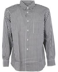 Comme des Garçons - Gingham-Check Print Cotton Shirt - Lyst
