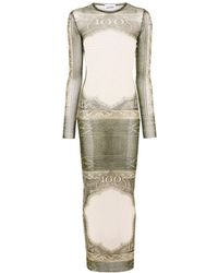 Jean Paul Gaultier - Catrouche Mesh Maxi Dress - Lyst