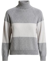 Peserico - Lamé Turtleneck Knitted Sweater - Lyst