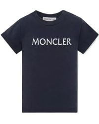 Moncler - Embroidered Logo T-Shirt - Lyst