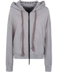 Ziggy Chen - Zip-Up Drawstring Hoodie - Lyst