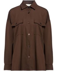 Weekend by Maxmara - Minimalist Solid-Color Long-Sleeve Shirt - Lyst