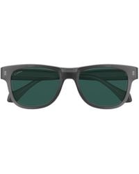 Cartier - Square Frame Sunglasses - Lyst