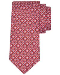 Ferragamo - Corbata De Seda Estampado Entramado - Lyst