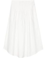 A.P.C. - Pleated Midi Skirt - Lyst