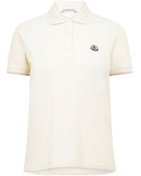 Moncler - Off- Short-Sleeved Polo Shirt - Lyst