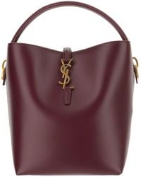 Saint Laurent - Le 37 Logo Plaque Shoulder Bag - Lyst