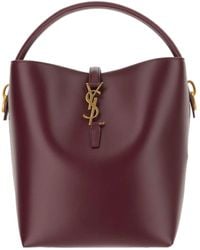 Saint Laurent - Le 37 Logo Plaque Shoulder Bag - Lyst