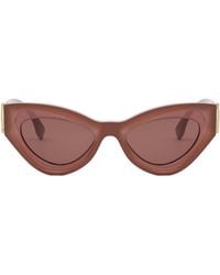 Fendi - Eyewear Cat-Eye Frame Sunglasses - Lyst