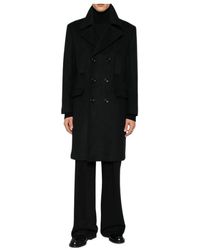 Dondup - Double-Breasted Long-Sleeved Coat - Lyst