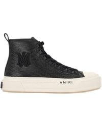 Amiri - Python Embossed Ma Court Hi Sneakers - Lyst