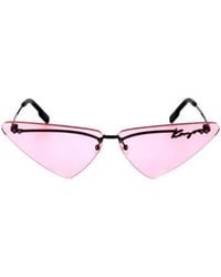 KENZO - Triangular Logo Sunglasses - Lyst