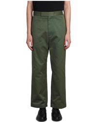 Thom Browne - Rwb Stripe Detailed Straight Leg Pants - Lyst