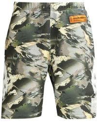 Heron Preston - Camouflage Logo Patch Shorts - Lyst